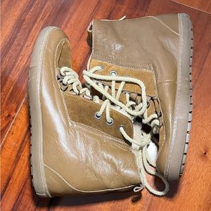 zara fur lined wedge boots